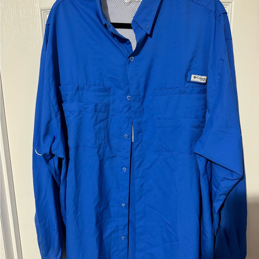 Columbia Royal Blue Outdoor Shirt